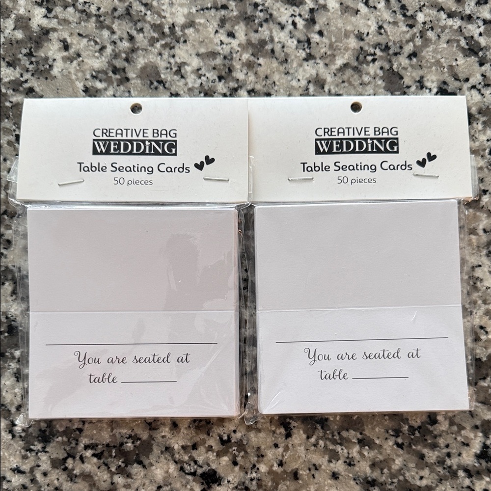 ☘️2/15☘️2x50 pk Table Seating Cards